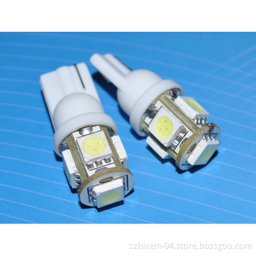 LED Light Bulb T10- 5SMD- 5050-12V for Cars